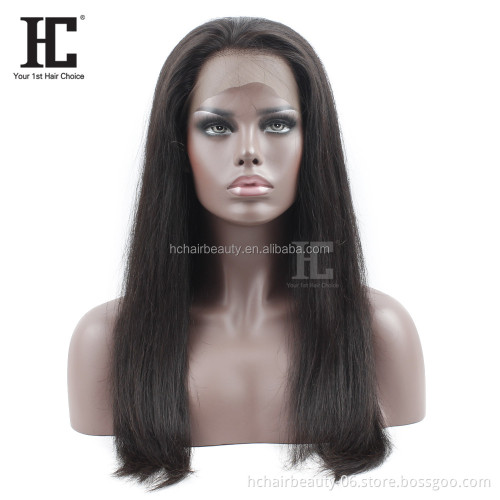 peruvian human hair wigs for black women straight hair lace frontal wigs